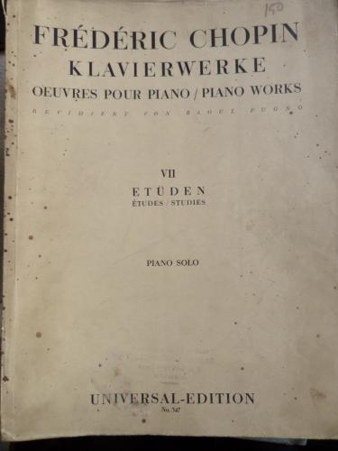 Klavierwerke Oeuvres Pour Piano Piano Works VII Etüden