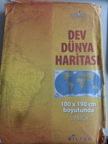 Dev Dünya Haritası ( 100 x 190 Boyutunda 3 Parça )