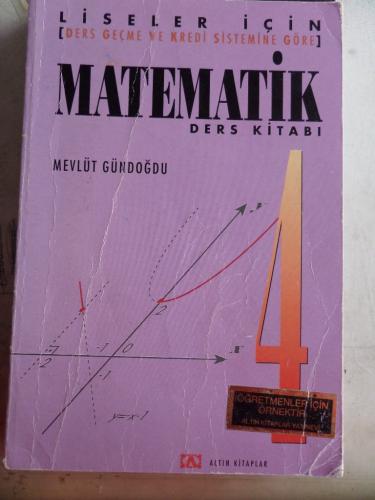 Liseler İçin Matematik 4 Ders Kitabı