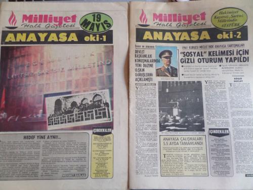 Milliyet Halk Gazetesi 19 Mayıs Anayasa Eki 1-2