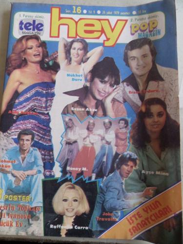 Hey Dergisi 1979 / 16 Kapak İşte yılın Sanatçıları - Poster Nesrin Top
