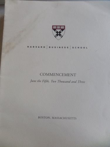 Harvard Business School Commencement