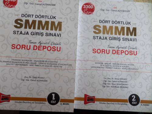 Dört Dörtlük SMMM Staja Giriş Sınavı Soru Deposu / 2 Cilt Takım Erdal 