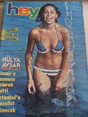 Hey Dergisi 1983 / 43 Kapak Hülya Avşar ( Postersiz )