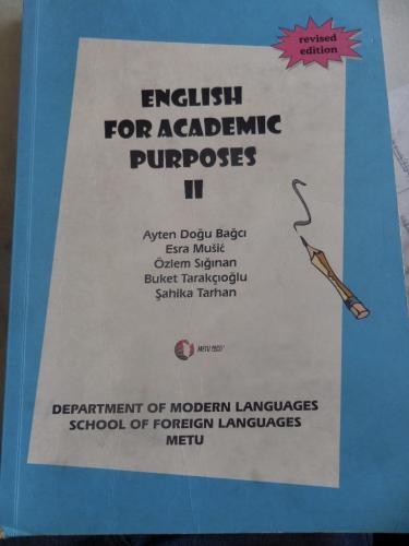 English For Academic Purposes II Ayten Doğu Bağcı