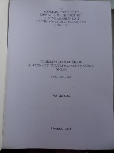 Turizmin Gelişmesinde Alternatif Turizm Pazarlamasının Önemi