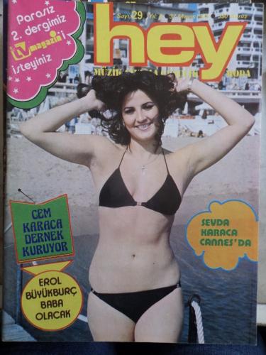 Hey Dergisi 1976 / 29 Kapak Cem Karaca Dernek Kuruyor - Tv Magazin Eki