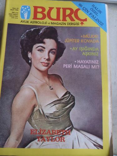Burç Aylık Yıldız Falı ve Magazin Dergisi 1985 / 63 - Elizabeth Taylor