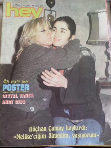 Hey Dergisi 1980 / 24 Kapak Rüçhan Çamay - Poster Seyyal Taner Andy Gi