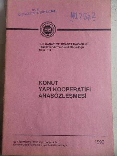 Konut Yapı Kooperatifi Anasözleşmesi