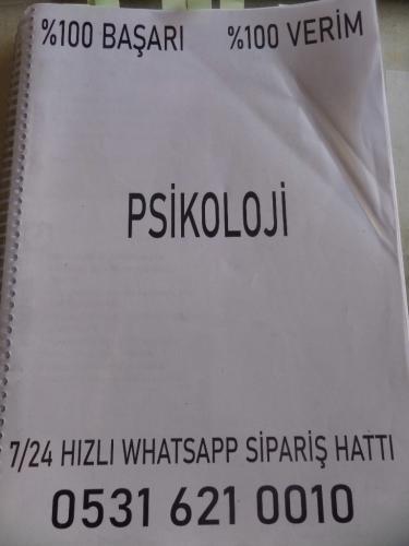 Psikoloji Ders Notu*