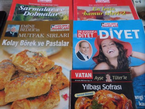 Hürriyet Yiyecek Pişirme ve Hazırlama Dergileri / 5 Adet
