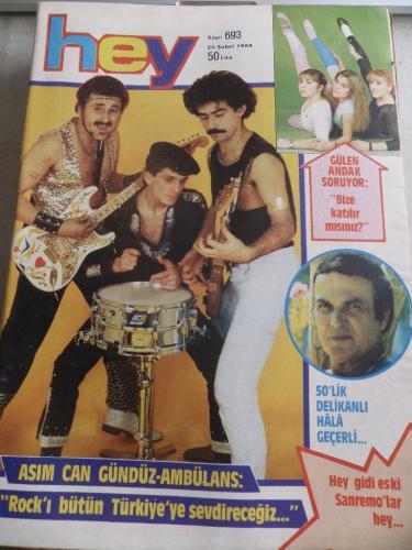 Hey Dergisi 1984 / 693 Kapak Asım Can Gündüz - Ambülans