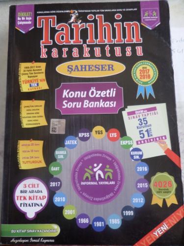 Tarihin Kara Kutusu Şahaser Konu Özetli Soru Bankası