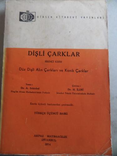 Dişli Çarklar Birinci Kısım A. Schiebel