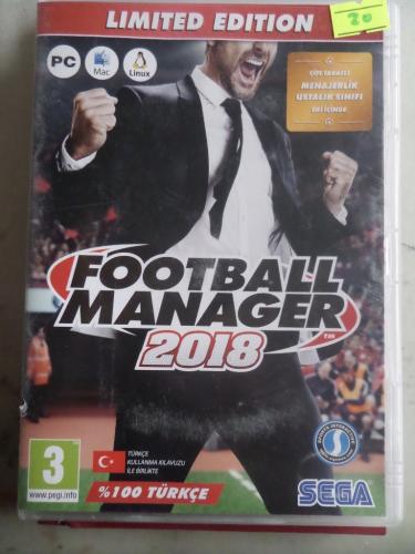 Football Manager 2018 CD'si