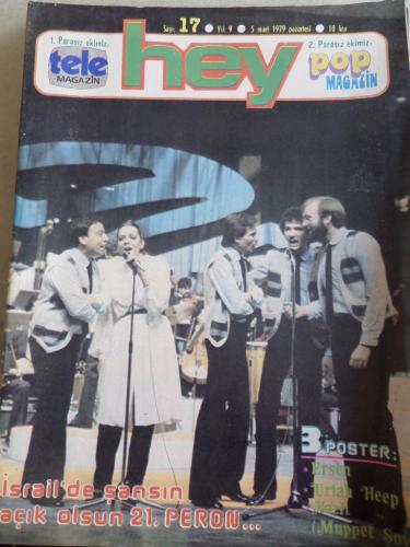 Hey Dergisi 1979 / 17 Kapak İsrail'de Şansın Açık Olsun 21. Peron - Po