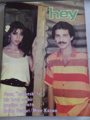 Hey Dergisi 1980 / 45 Kapak Ercan Turgut Mine Koşan