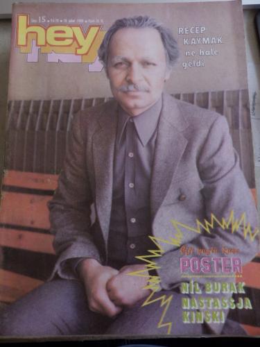 Hey Dergisi 1980 / 15 Kapak Recep Kaymak Ne Hale Geldi - Poster Nil Bu