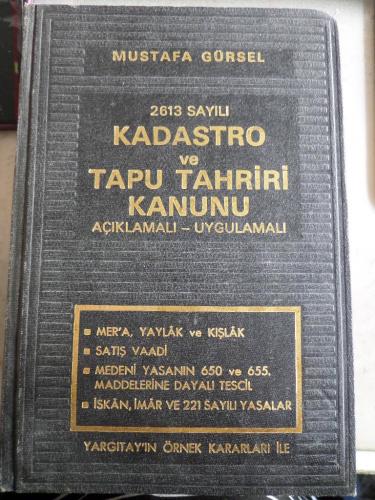 Kadastro ve Tapu Tahriri Kanunu