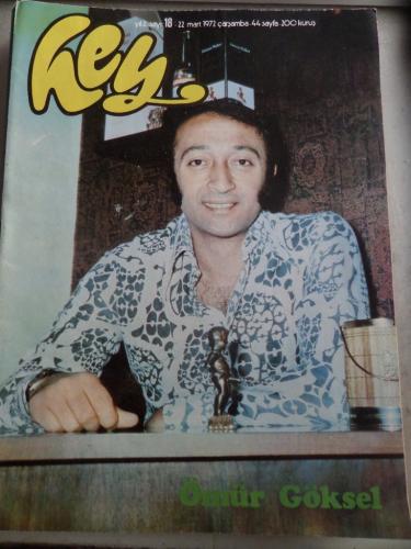 Hey Dergisi 1972 / 18 Kapak Ömür Göksel