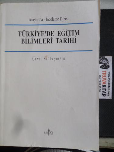 Türkiye'de Eğitim Bilimleri Tarihi Cavit Binbaşıoğlu