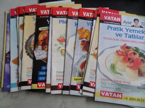 Vatan Yemek Dergileri / 15 Adet
