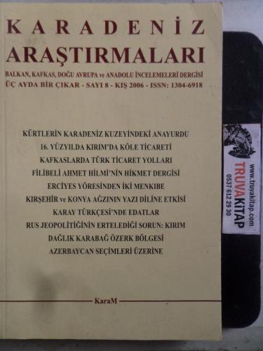 Karadeniz Araştırmaları 2006 / 8