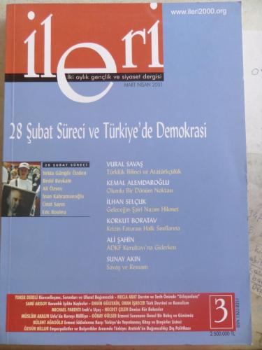 İleri İki Aylık Gençlik Ve Siyaset Dergisi 2001 / 3