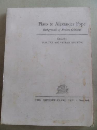 Plato to Alexander Pope*