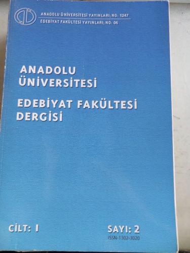 Edebiyat Fakültesi Dergisi Cilt 1 Sayı 2