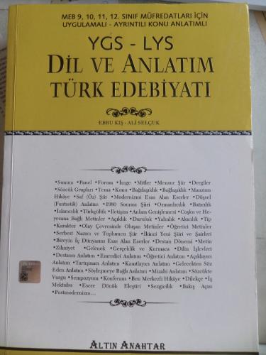 YGS - LYS Dil ve Anlatım Türk Edebiyatı Ebru Kış