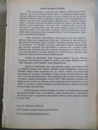 İdari Yargılama Usulü Hukuku Mevzuat ve Soru İlaveli