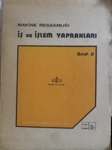 Makina Ressamlığı İş ve İşlem Yaprakları Sınıf 2