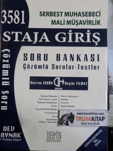 Serbest Muhasebeci Mali Müşavirlik Staja Giriş Soru Bankası