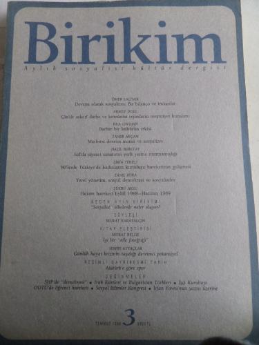 Birikim Dergisi 1989 / 3