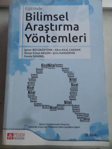 Eğitimde Bilimsel Araştırma Yöntemleri Şener Büyüköztürk