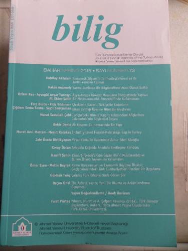 Bilig 2015 / 73