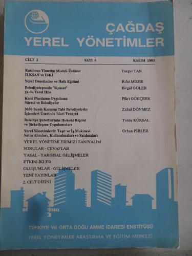 Çağdaş Yerel Yönetimler 1993 / 6
