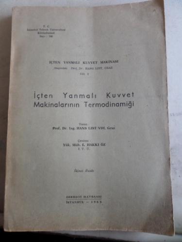 İçten Yanmalı Kuvvet Makinalarının Termodinamiği Hans List VDI