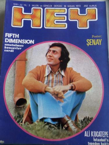 Hey Dergisi 1973 / 22 Karton Fifth Dimenson - Poster Şenay