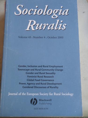 Sociologia Ruralis 2003 / 43-4
