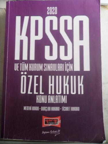 KPSS A ve Tüm Kurum Sınavları İçin Özel Hukuk Konu Anlatımı