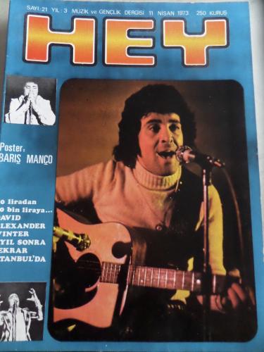 Hey Dergisi 1973 / 21 Karton David Alexander Winter 7 Yıl Sonra Tekrar