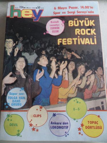 Hey Dergisi 1984 / 704 Kapak Büyük Rock Festivali