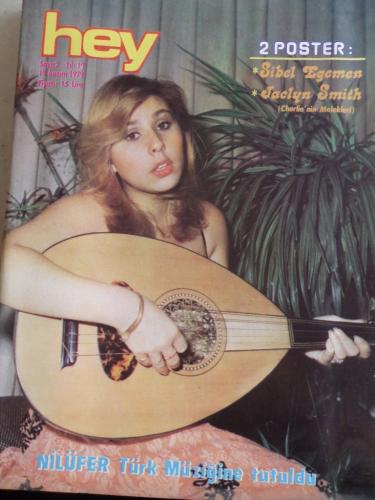 Hey Dergisi 1979 / 2 Kapak Nilüfer Türk Müziğine Tutuldu - Poster Sibe