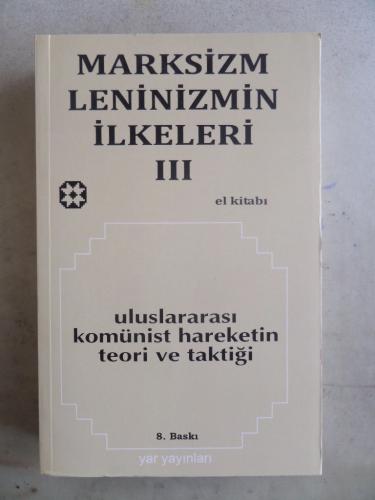 Marksizm Leninizm İlkeleri III
