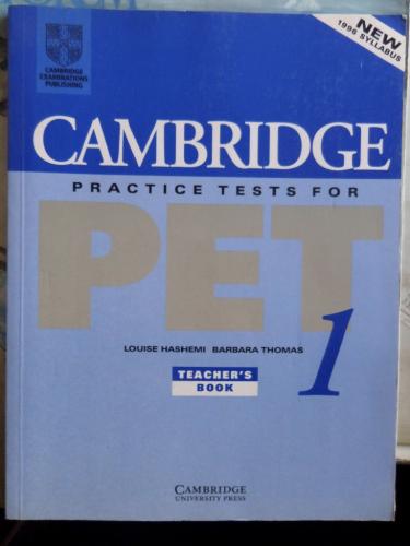 Cambridge Practice Tests For PET 1 Teacher's Book