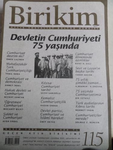 Birikim Dergisi 1998 / 115
