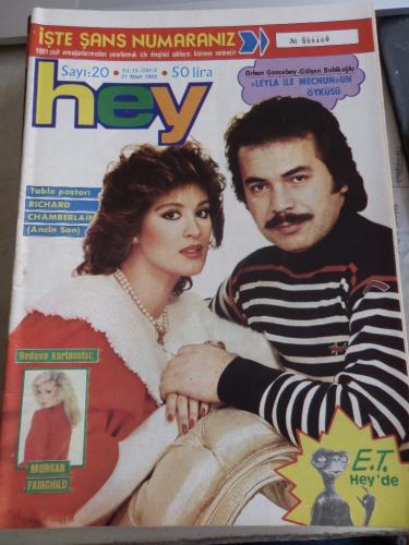 Hey Dergisi 1983 / 20 Kapak Orhan Gencebay - Gülşen Bubikoğlu ( Poster